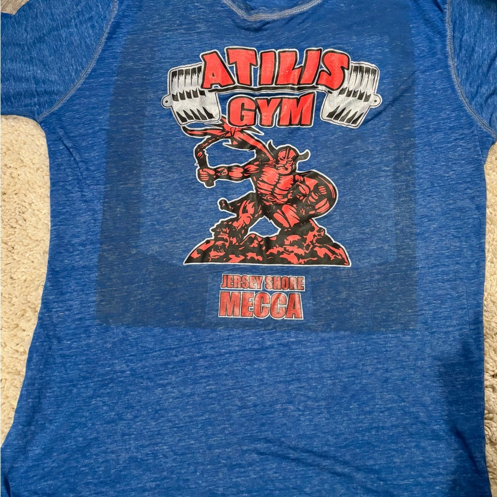 Atilis Gym Blue Graphic T-Shirt